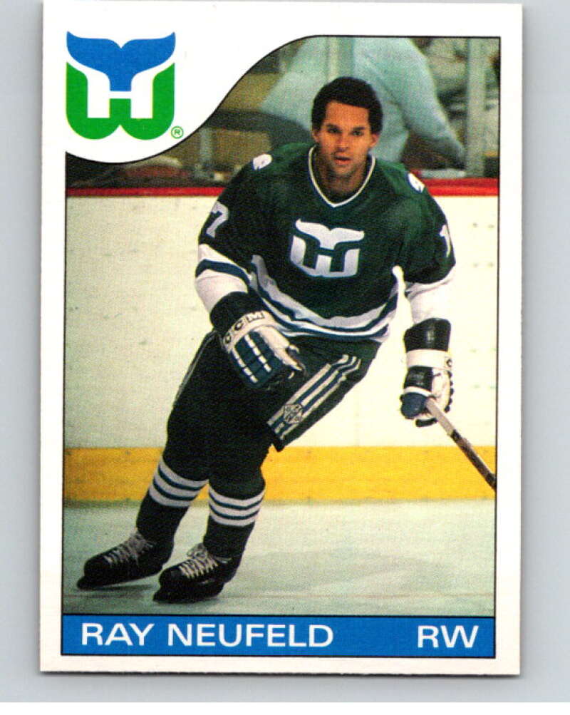 1985-86 O-Pee-Chee #58 Ray Neufeld Hartford Whalers V56461 Image 1