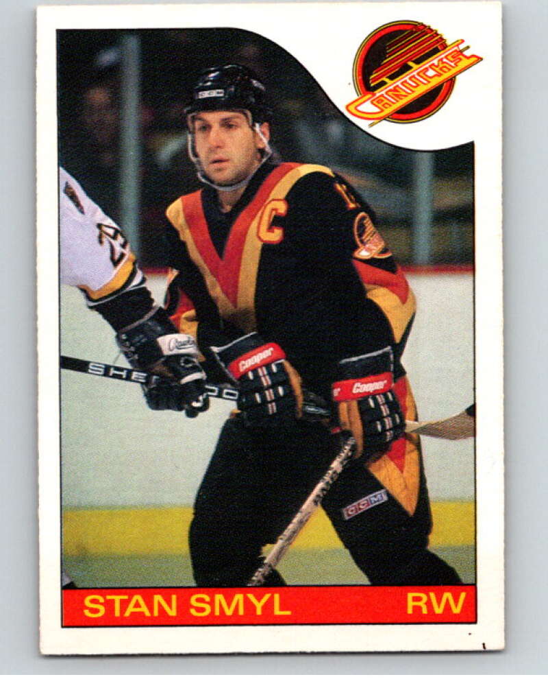 1985-86 O-Pee-Chee #68 Stan Smyl Vancouver Canucks V56480 Image 1