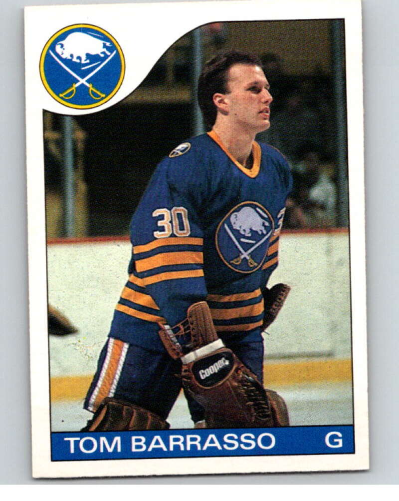 1985-86 O-Pee-Chee #105 Tom Barrasso Buffalo Sabres V56572 Image 1