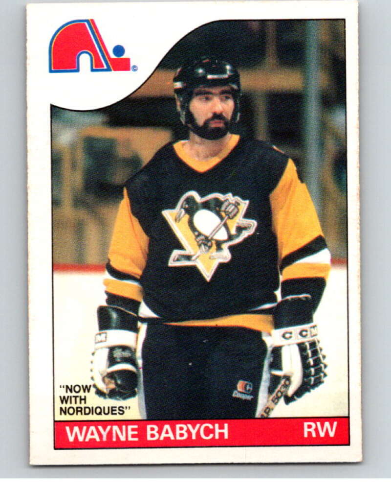 1985-86 O-Pee-Chee #108 Wayne Babych Quebec Nordiques V56580 Image 1
