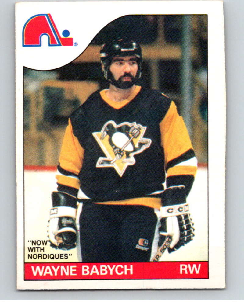 1985-86 O-Pee-Chee #108 Wayne Babych Quebec Nordiques V56581 Image 1