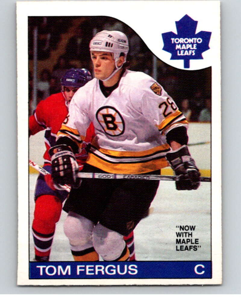 1985-86 O-Pee-Chee #113 Tom Fergus Toronto Maple Leafs V56597 Image 1