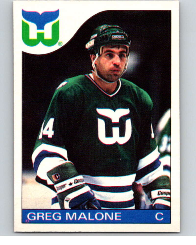 1985-86 O-Pee-Chee #118 Greg Malone Hartford Whalers V56609 Image 1