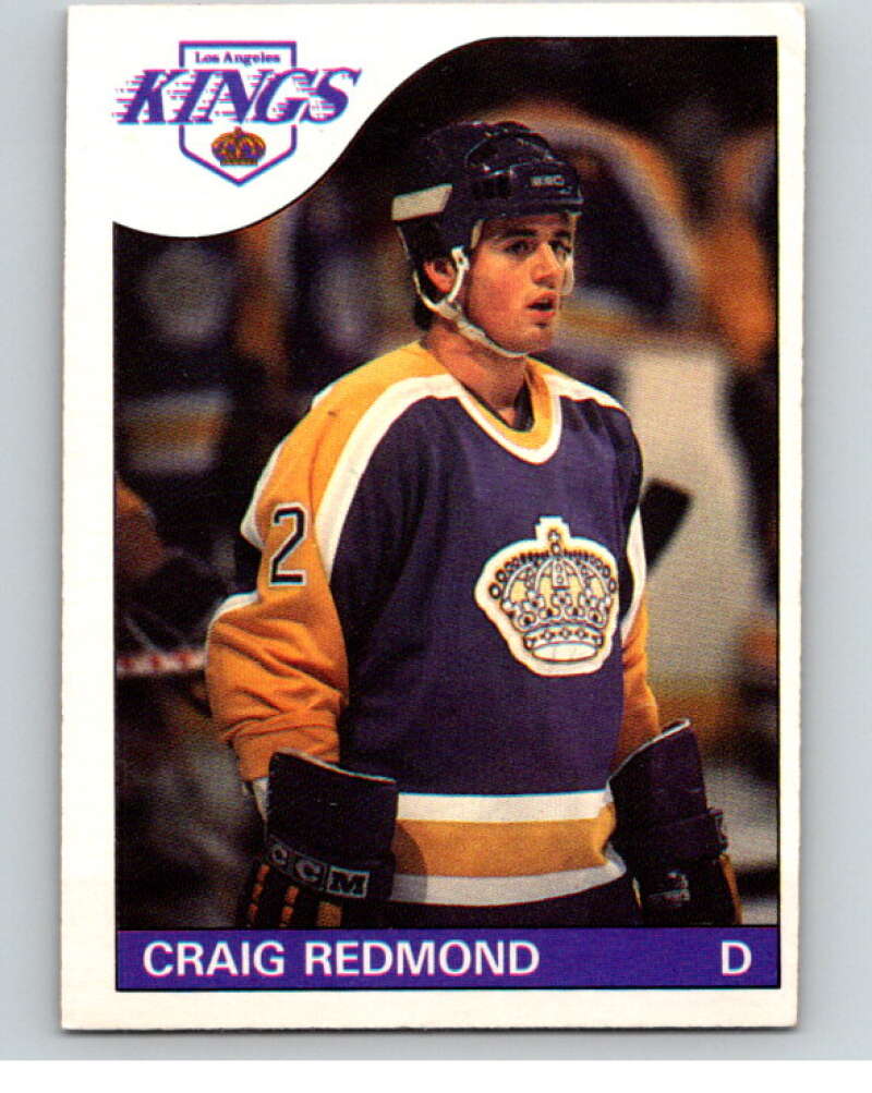 1985-86 O-Pee-Chee #121 Craig Redmond RC Rookie Los Angeles Kings V56612 Image 1