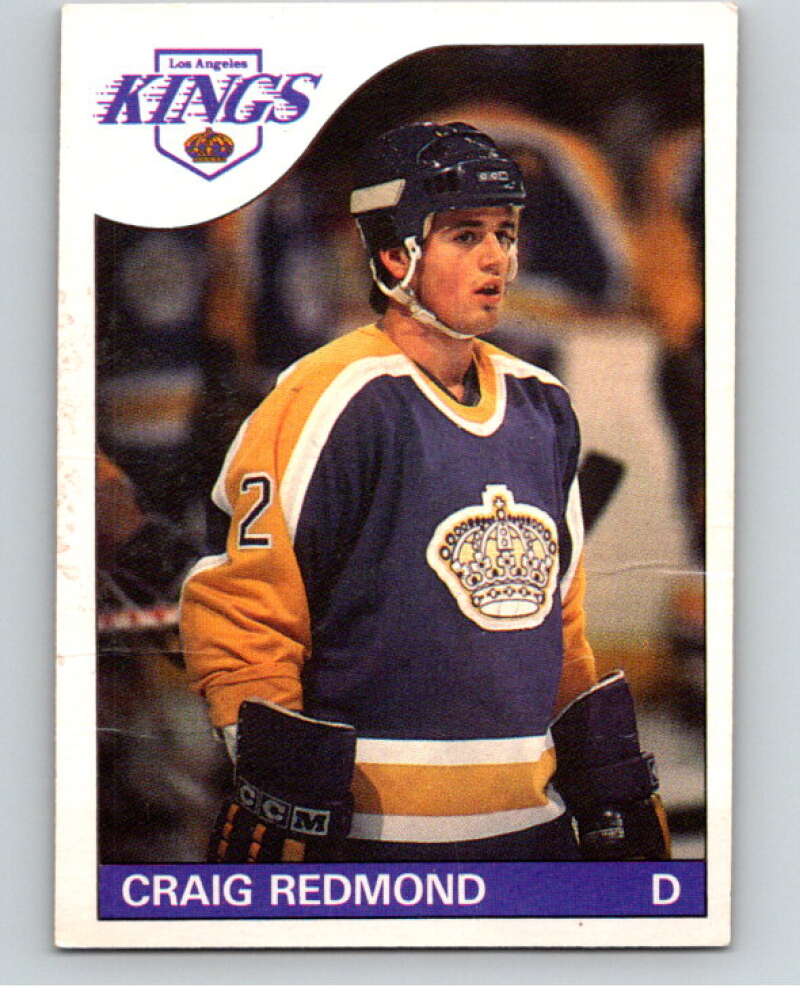 1985-86 O-Pee-Chee #121 Craig Redmond RC Rookie Los Angeles Kings V56613 Image 1