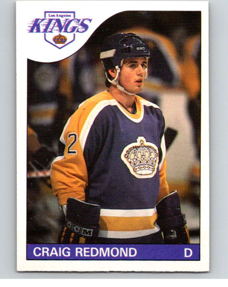 1985-86 O-Pee-Chee #121 Craig Redmond RC Rookie Los Angeles Kings V56615 Image 1