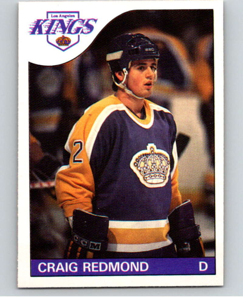 1985-86 O-Pee-Chee #121 Craig Redmond RC Rookie Los Angeles Kings V56616 Image 1