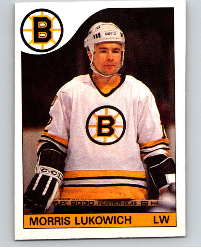1985-86 O-Pee-Chee #129 Morris Lukowich Boston Bruins V56633 Image 1