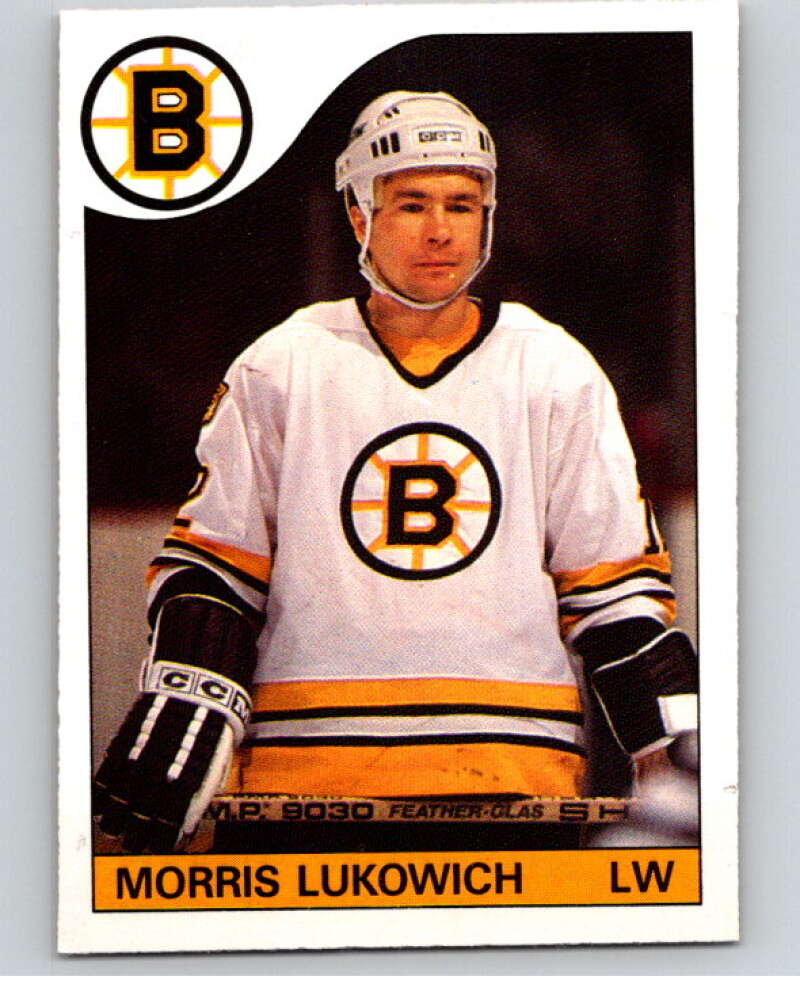 1985-86 O-Pee-Chee #129 Morris Lukowich Boston Bruins V56634 Image 1