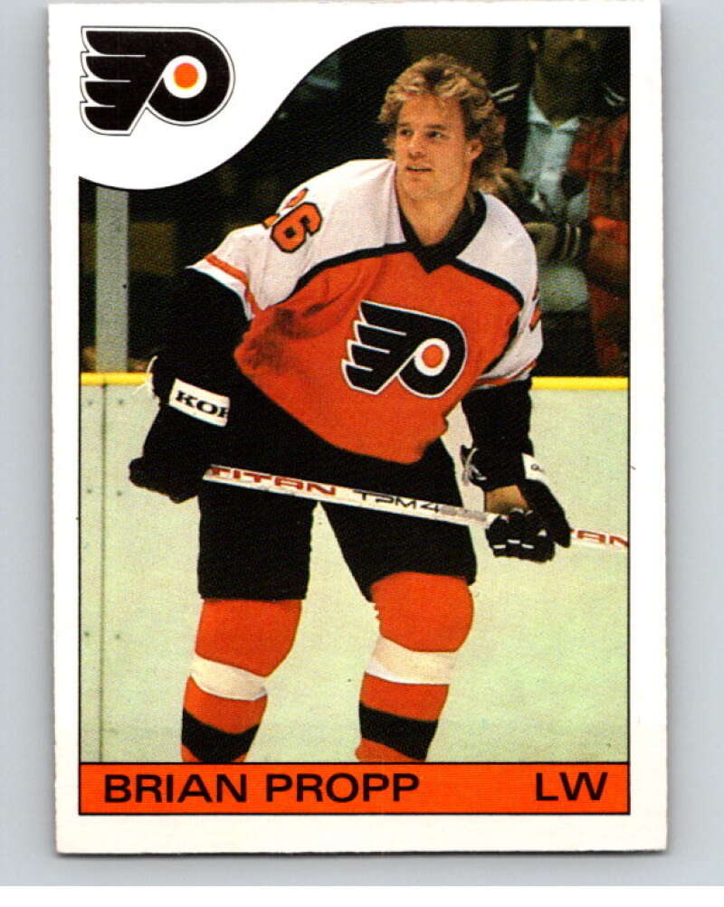 1985-86 O-Pee-Chee #141 Brian Propp Philadelphia Flyers V56660 Image 1