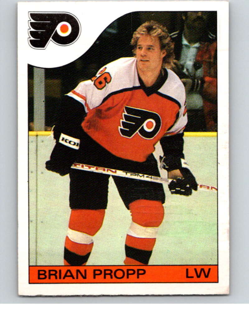 1985-86 O-Pee-Chee #141 Brian Propp Philadelphia Flyers V56661 Image 1