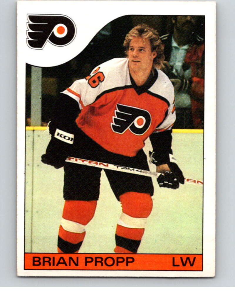 1985-86 O-Pee-Chee #141 Brian Propp Philadelphia Flyers V56662 Image 1