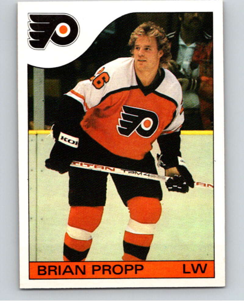 1985-86 O-Pee-Chee #141 Brian Propp Philadelphia Flyers V56663 Image 1
