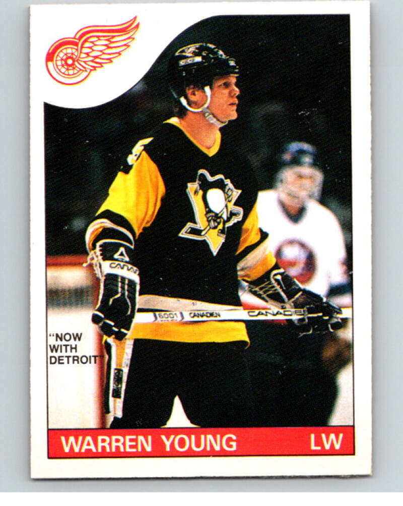 1985-86 O-Pee-Chee #152 Warren Young RC Rookie Red Wings V56689 Image 1