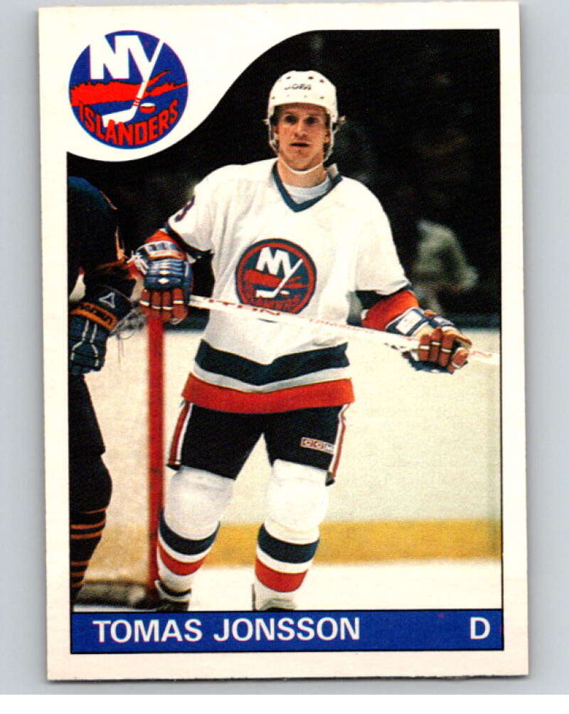1985-86 O-Pee-Chee #154 Tomas Jonsson New York Islanders V56696 Image 1