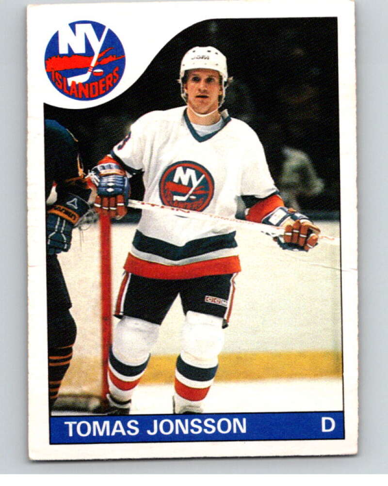 1985-86 O-Pee-Chee #154 Tomas Jonsson New York Islanders V56697 Image 1