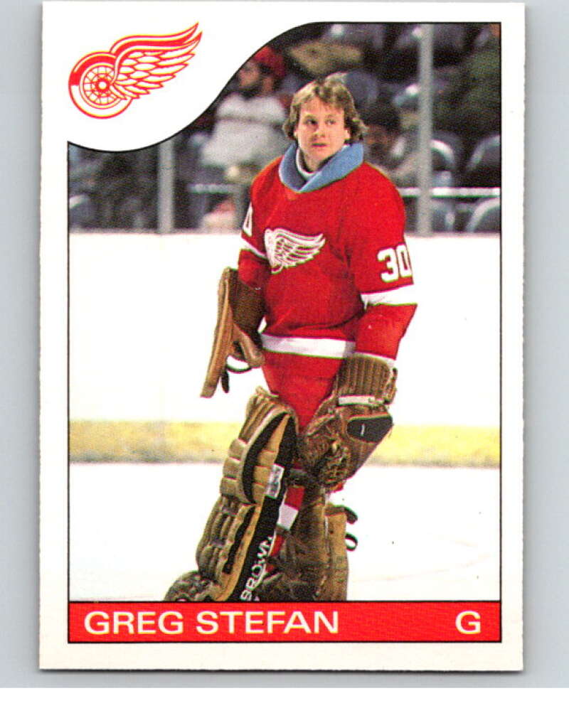 1985-86 O-Pee-Chee #157 Greg Stefan Detroit Red Wings V56703 Image 1