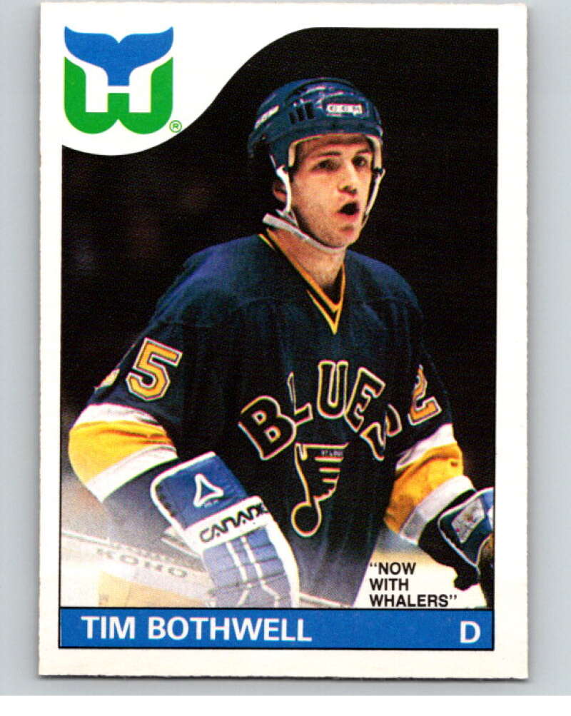 1985-86 O-Pee-Chee #161 Tim Bothwell Hartford Whalers V56711 Image 1