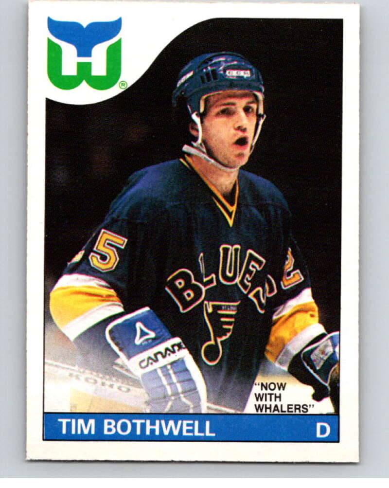 1985-86 O-Pee-Chee #161 Tim Bothwell Hartford Whalers V56712 Image 1