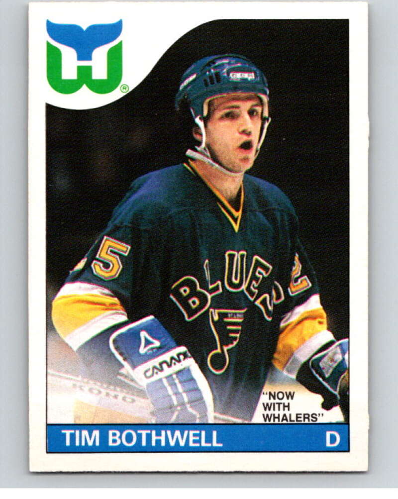 1985-86 O-Pee-Chee #161 Tim Bothwell Hartford Whalers V56713 Image 1