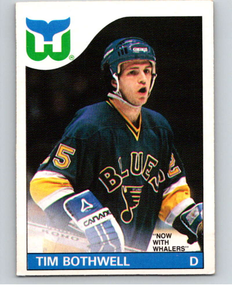 1985-86 O-Pee-Chee #161 Tim Bothwell Hartford Whalers V56714 Image 1