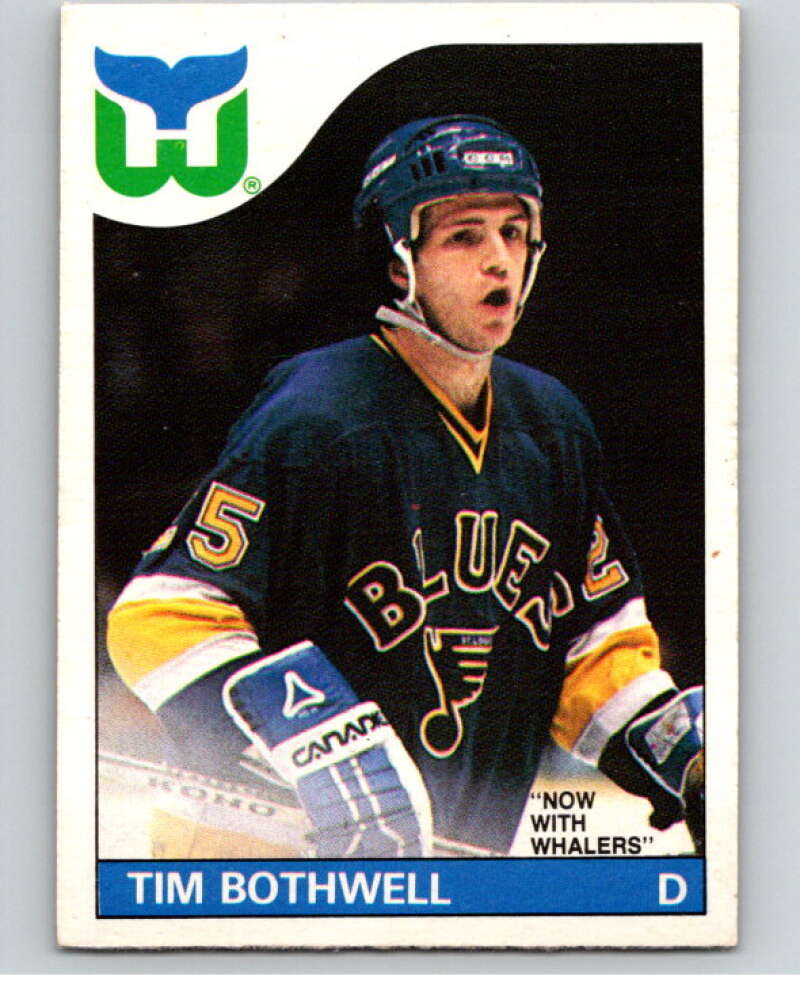 1985-86 O-Pee-Chee #161 Tim Bothwell Hartford Whalers V56715 Image 1