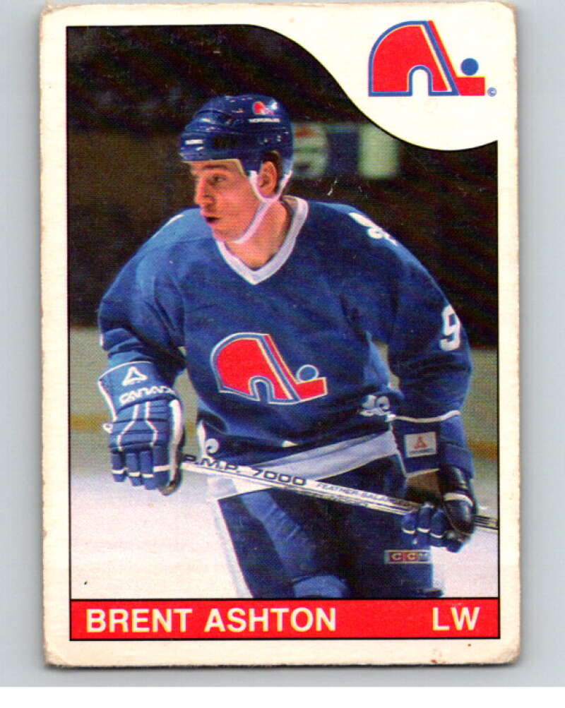 1985-86 O-Pee-Chee #170 Brent Ashton Quebec Nordiques V56740 Image 1