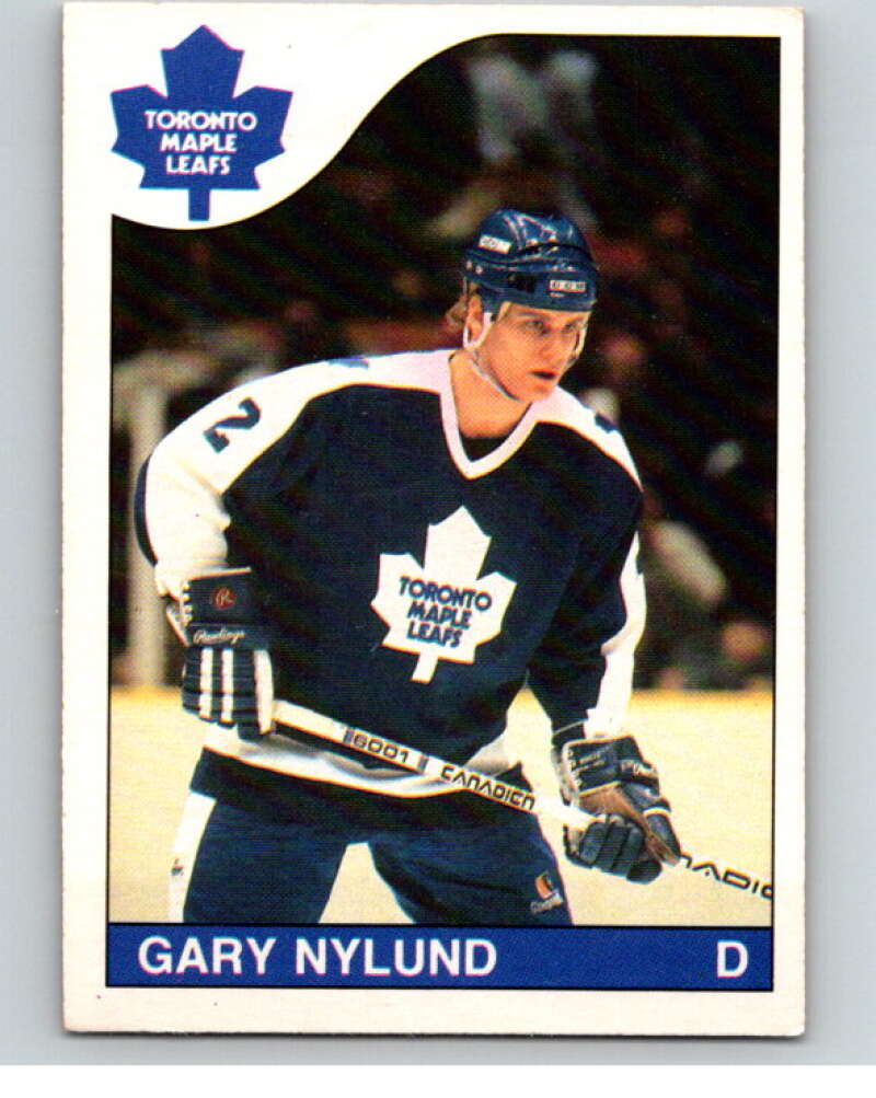 1985-86 O-Pee-Chee #172 Gary Nylund Toronto Maple Leafs V56743 Image 1