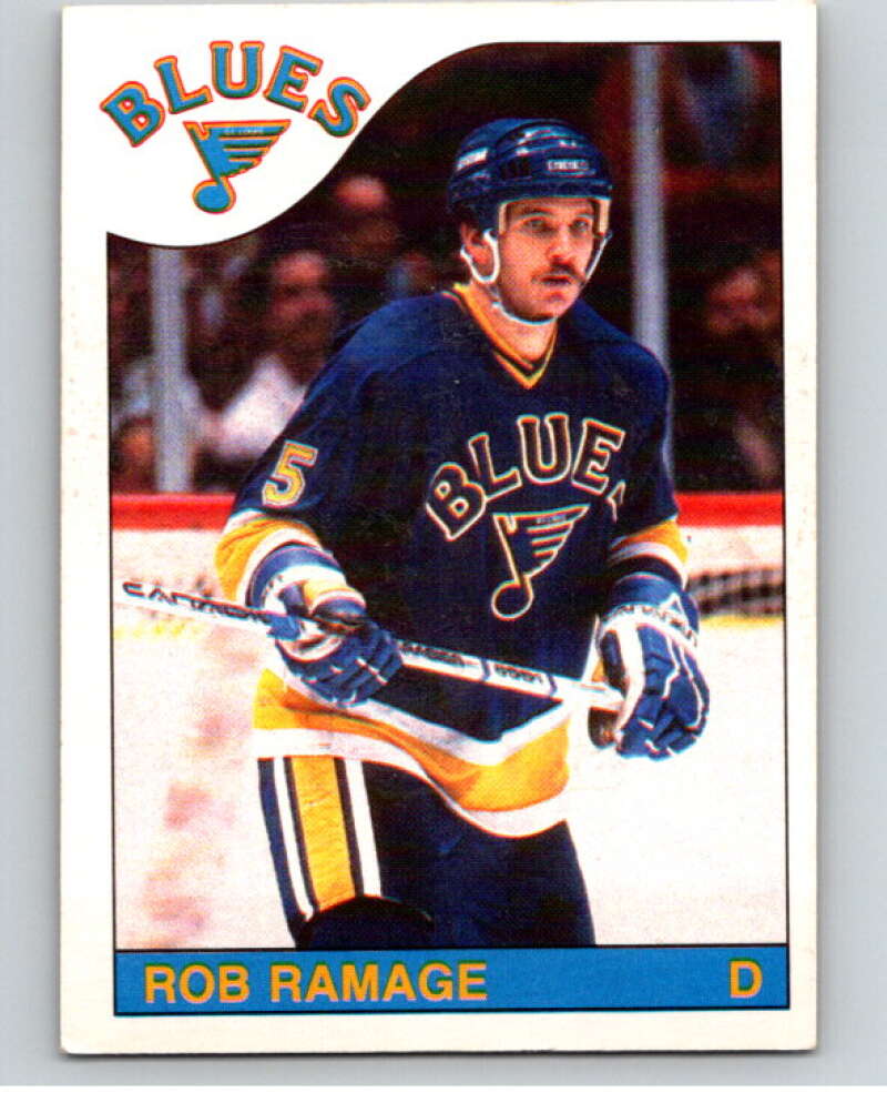 1985-86 O-Pee-Chee #196 Rob Ramage St. Louis Blues V56796 Image 1