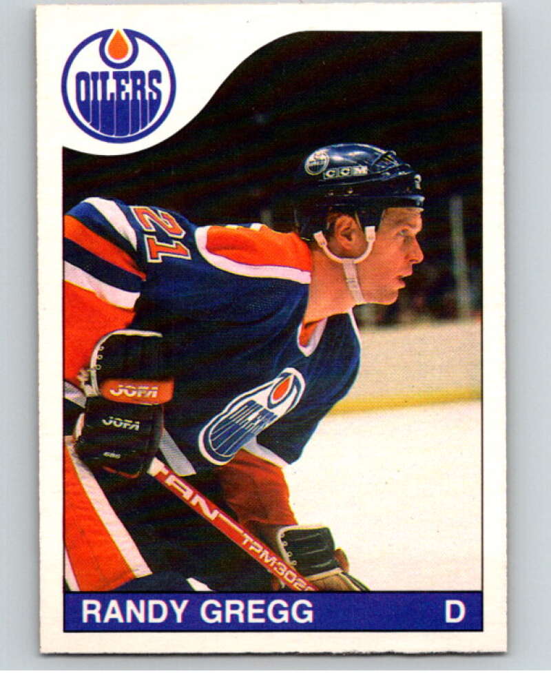 1985-86 O-Pee-Chee #199 Randy Gregg Edmonton Oilers V56804 Image 1