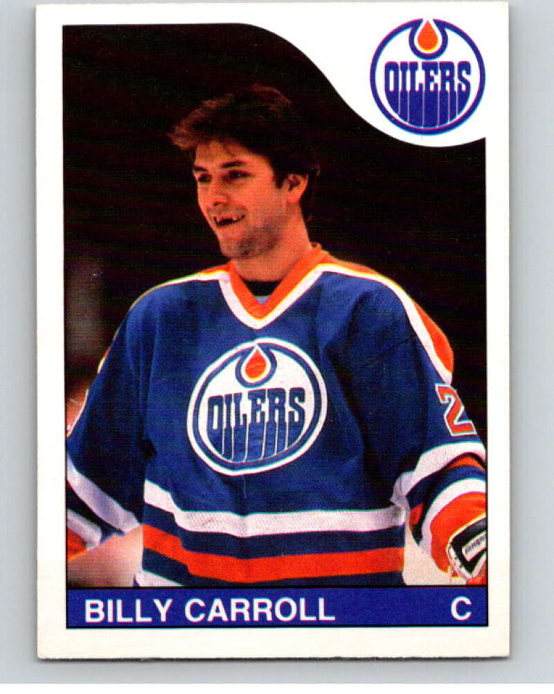 1985-86 O-Pee-Chee #203 Billy Carroll Edmonton Oilers V56815 Image 1
