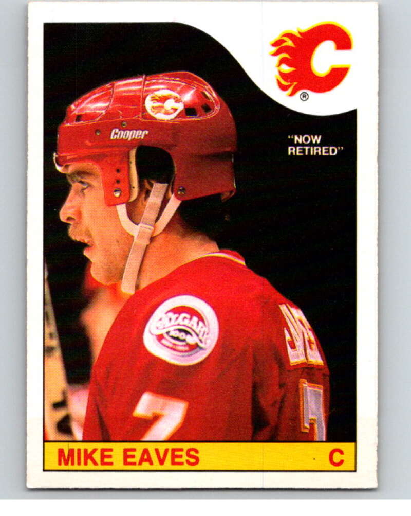 1985-86 O-Pee-Chee #213 Mike Eaves Calgary Flames V56827 Image 1