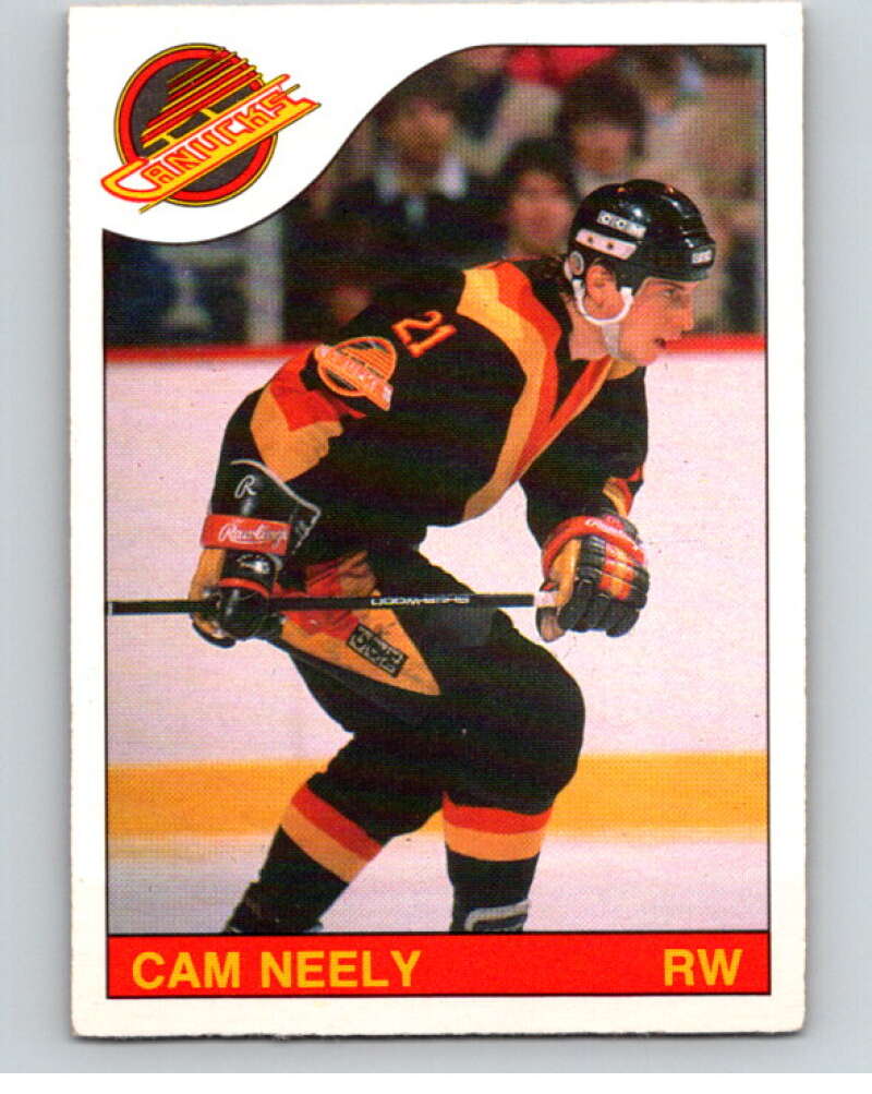CAM NEELY Vancouver Canucks 1985 CCM Vintage Throwback Home Hockey