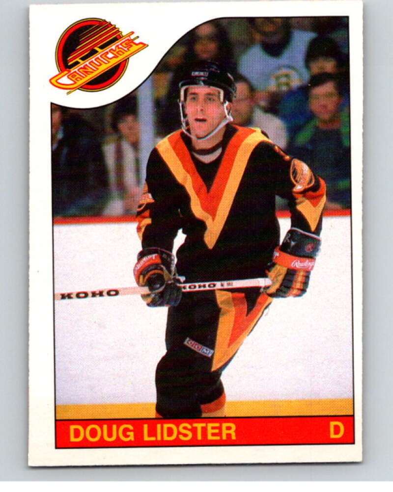 1985-86 O-Pee-Chee #241 Doug Lidster RC Rookie Canucks V56896 Image 1