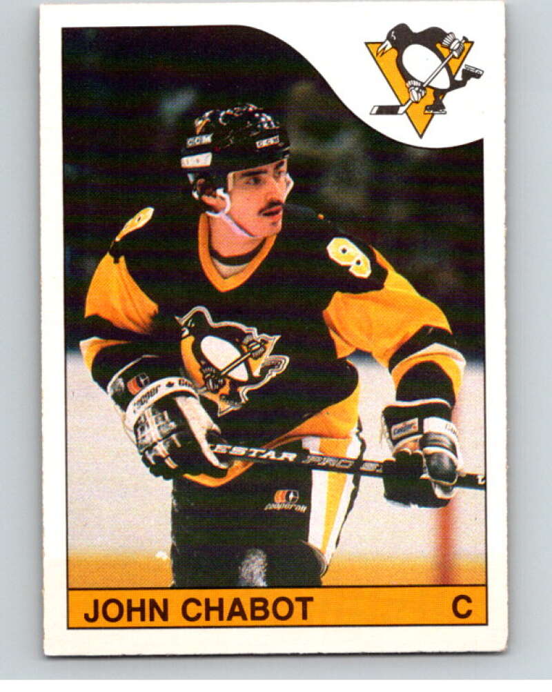 1985-86 O-Pee-Chee #244 John Chabot Pittsburgh Penguins V56905 Image 1