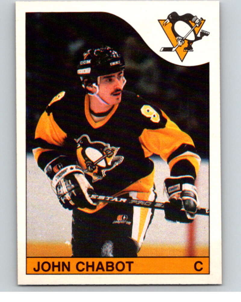 1985-86 O-Pee-Chee #244 John Chabot Pittsburgh Penguins V56906 Image 1