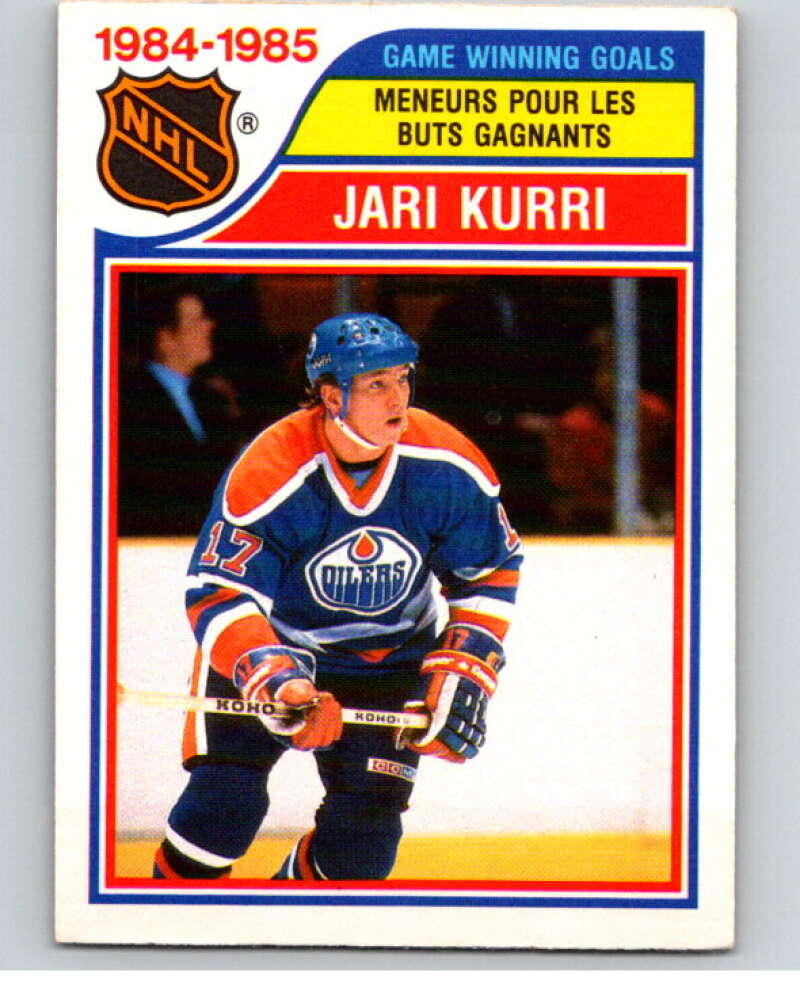 1985-86 O-Pee-Chee #261 Jari Kurri LL Edmonton Oilers V56935 Image 1