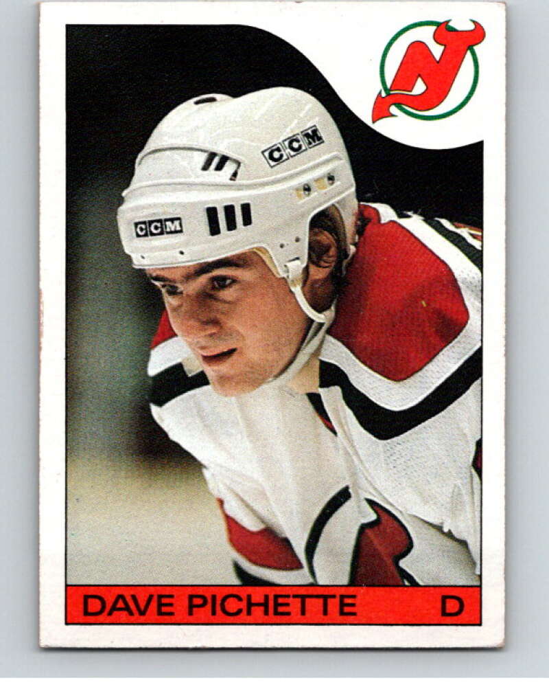 1985-86 Topps #21 Dave Pichette New Jersey Devils V56952 Image 1