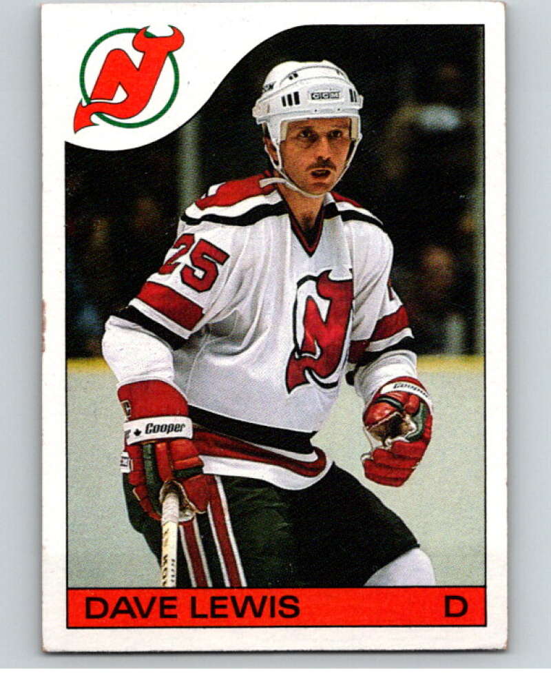 1985-86 Topps #66 Dave Lewis New Jersey Devils V56968 Image 1