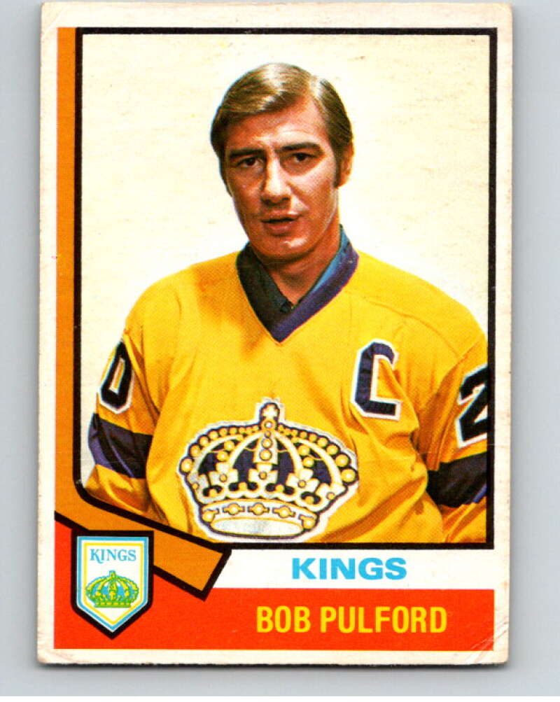 1974-75 O-Pee-Chee #229 Bob Pulford CO Los Angeles Kings V57025 Image 1
