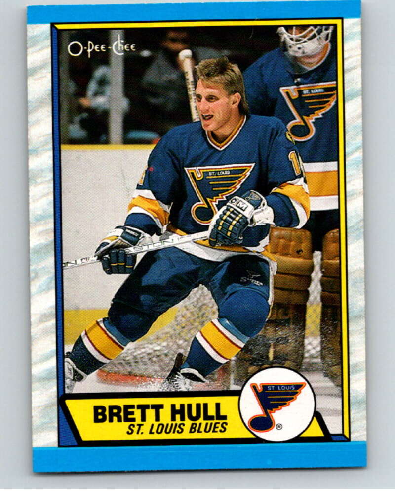 1989-90 O-Pee-Chee #186 Brett Hull St. Louis Blues V57056 Image 1