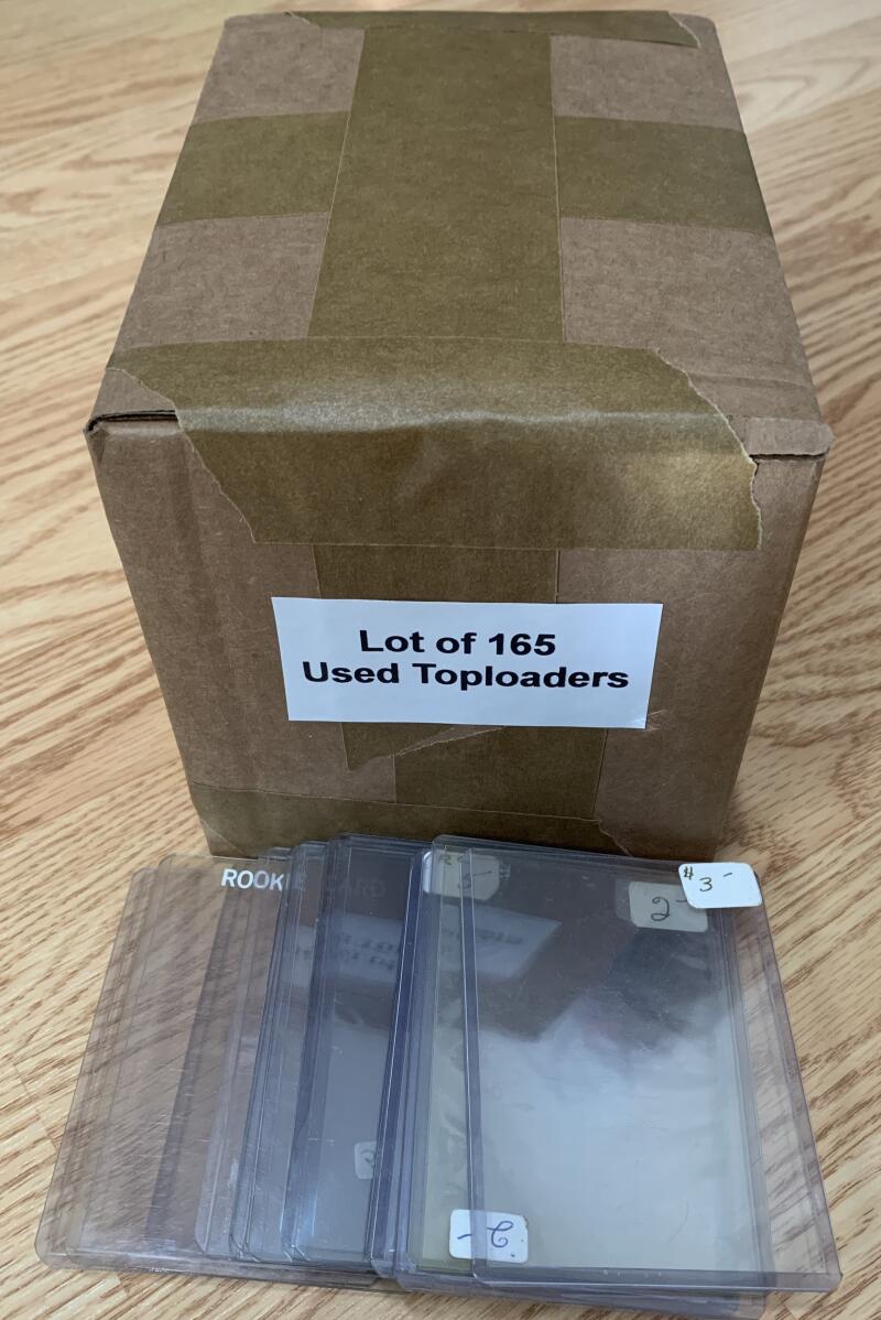 Ultra Pro Used Regular Top Loaders - Box Lot of 165 Holders Image 1