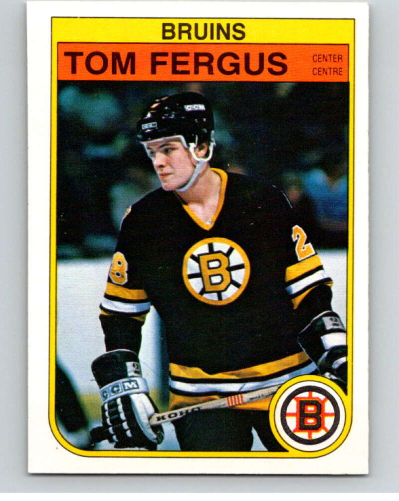 1982-83 O-Pee-Chee #11 Tom Fergus RC Rookie Boston Bruins V57131 Image 1