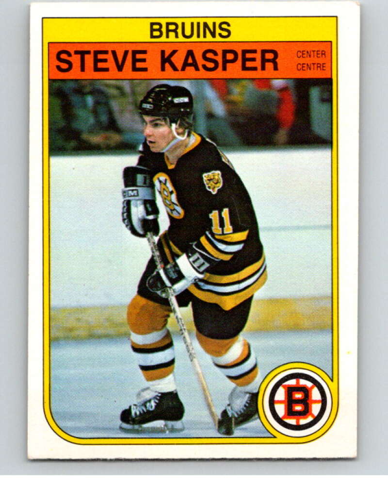 1982-83 O-Pee-Chee #12 Steve Kasper RC Rookie Boston Bruins V57140 Image 1