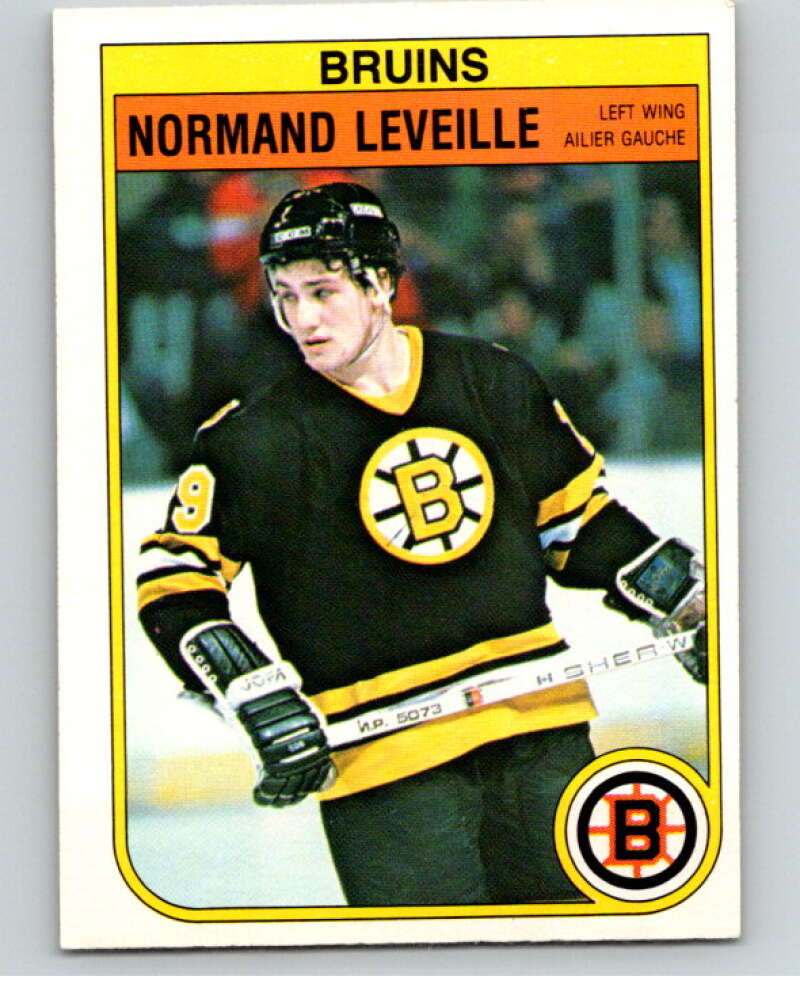 1982-83 O-Pee-Chee #13 Normand Leveille RC Rookie Boston Bruins V57147 Image 1