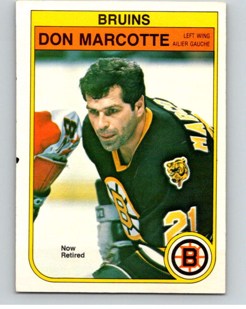 1982-83 O-Pee-Chee #14 Don Marcotte Boston Bruins V57156 Image 1