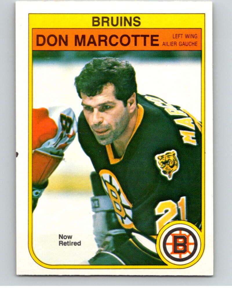 1982-83 O-Pee-Chee #14 Don Marcotte Boston Bruins V57161 Image 1