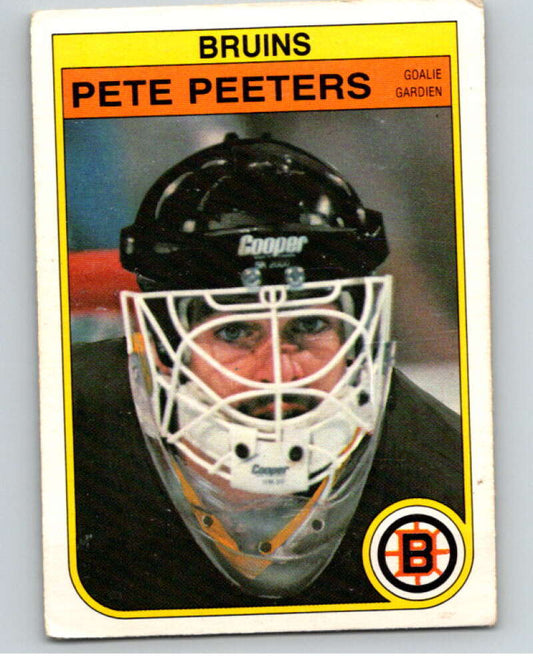 1982-83 O-Pee-Chee #22 Pete Peeters  Boston Bruins  V57200 Image 1