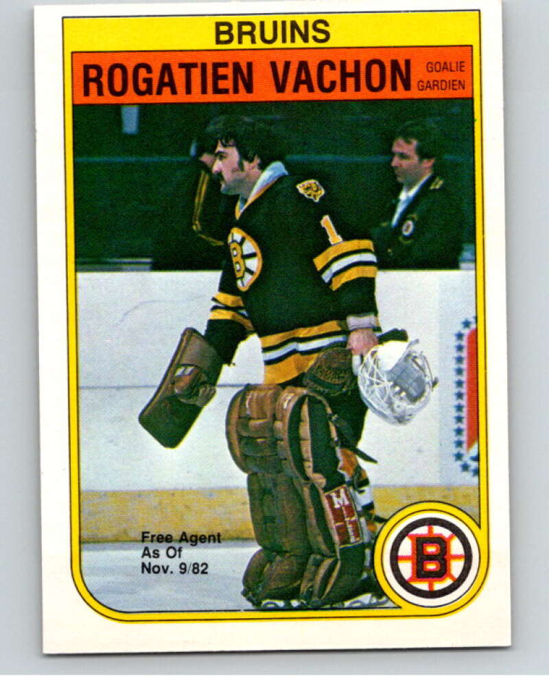 1982-83 O-Pee-Chee #23 Rogie Vachon Boston Bruins V57204 Image 1