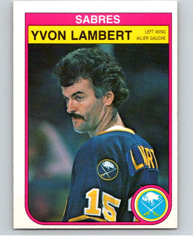 1982-83 O-Pee-Chee #27 Yvon Lambert Buffalo Sabres V57229 Image 1
